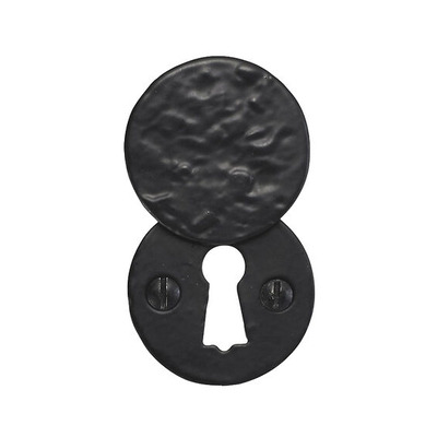 Spira Brass Standard Profile Round Covered Escutcheon, Black Antique - BR4358 BLACK ANTIQUE