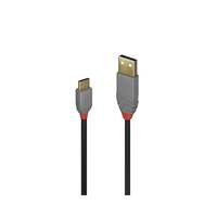 Image of Lindy 1m USB 2.0 Type A to C Cable, Anthra Line
