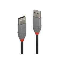 Image of Lindy 0.2m USB 2.0 Type A to A Cable, Anthra Line