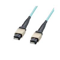 Image of Lindy 5m MPO Fibre Optic Cable, 50/125m OM3, Method A