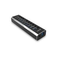 Image of Lindy 10 Port USB 3.0 Hub with On/Off Switches