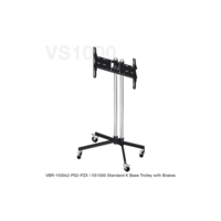 Image of Unicol VBR-1500x2-PS2-PZX &pipe; VS1000 K Base Trolley with Brakes - 33&quo
