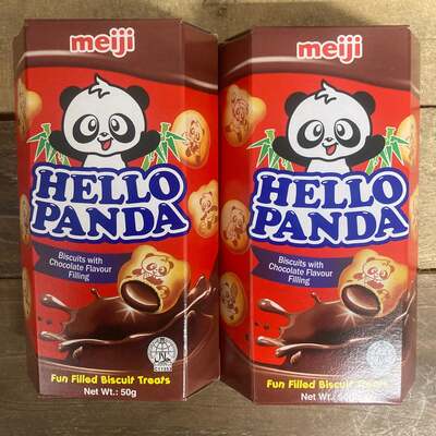 4x Hello Panda Chocolate Biscuits Boxes (4x50g)