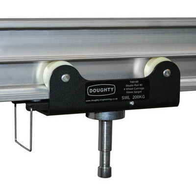 Doughty Studio Rail 80 4 Wheel Carriage Braked - 16mm Spigot