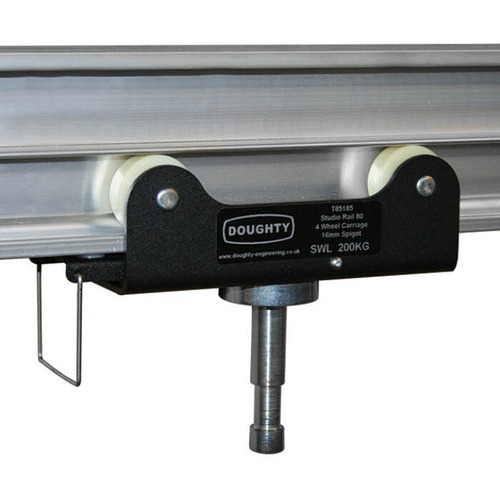 Doughty Studio Rail 80 4 Wheel Carriage Braked - 16mm Spigot