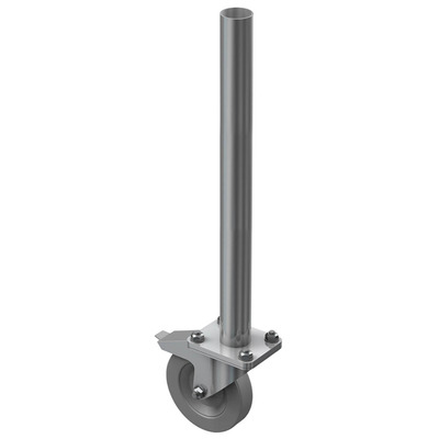 Round Leg with Caster - 0.6m