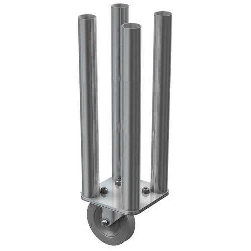 4 Way Round Legs with Castor - 0.6m