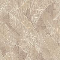 Image of Anaya Leaf Wallpaper Taupe Belgravia 2143