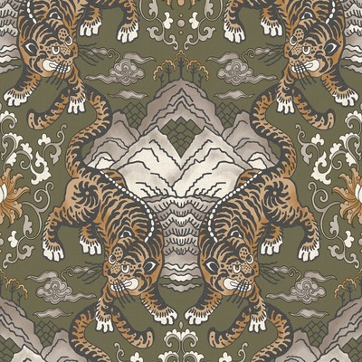 Khalili Wallpaper Tora Khaki Holden 65911
