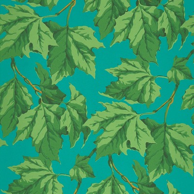 Harlequin X Sophie Robinson Dappled Leaf Wallpaper Emerald/Teal HSRW113047
