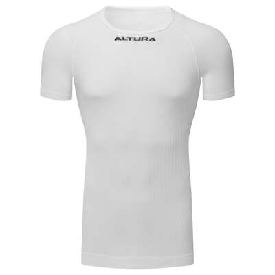 Altura Cycling Tempo Seamless Short Sleeve Baselayer White | M/L | Altura