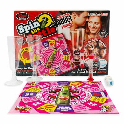 Adult Spin The Bottle Risque Rude Drinking Board Game