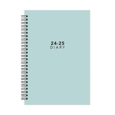 2024/2025 Spiral Bound Academic A5 Week To View Mid Year Diary - DUCK EGG BLUE