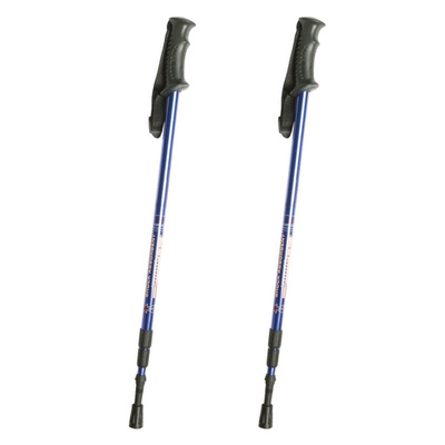 2 x Telescopic Anti-shock Trekking Walking/Hiking Pole Stick