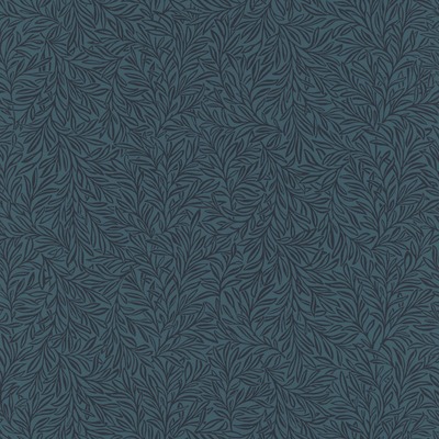 Salisbury Leaves Wallpaper Navy Rasch 552300

