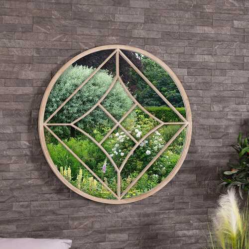 Lisbon Outdoor Round Mirror