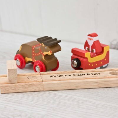Personalised Santa Sleigh with Reindeer
