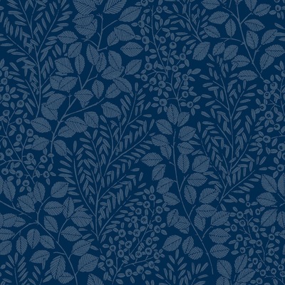 Elin Botanical Vinyl Wallpaper Blue Fine Decor FD26517
