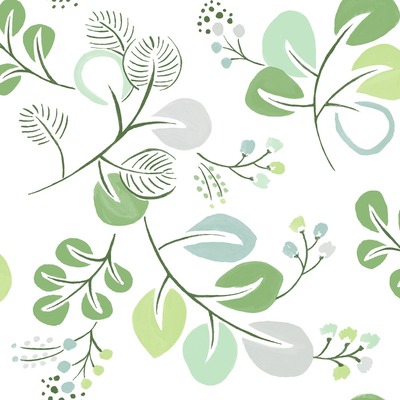 Jonah Leaf Trail Wallpaper Green Fine Decor FD26565
