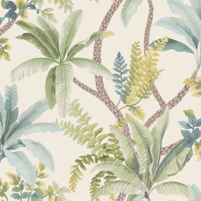 Trailing Palm Wallpaper Green / Cream Holden 13800
