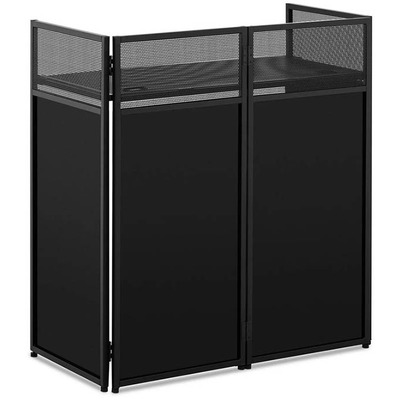 DJ Combi Booth System with Carry Bag and Black and White Lycra Panels