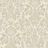 Hawthorn Meadow Textured Blown Vinyl Wallpaper Sage Green Holden 76001