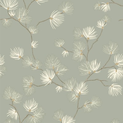Valentino Pine Textured Vinyl Wallpaper Sage Green Belgravia 1936
