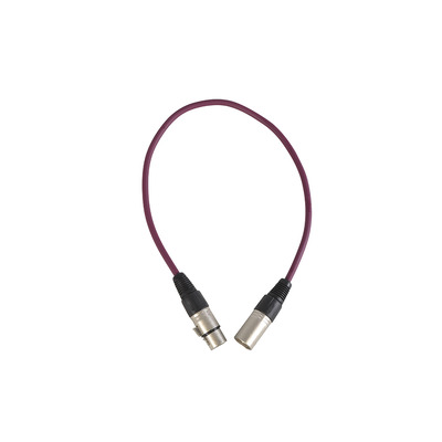 XLR to XLR Balanced Patch Lead 3 pin 0.5m Purple