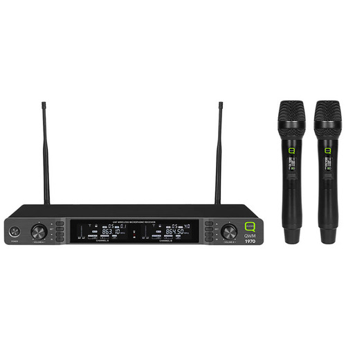 UHF Dual Channel Diversity Handheld Wireless System - 606-614MHz