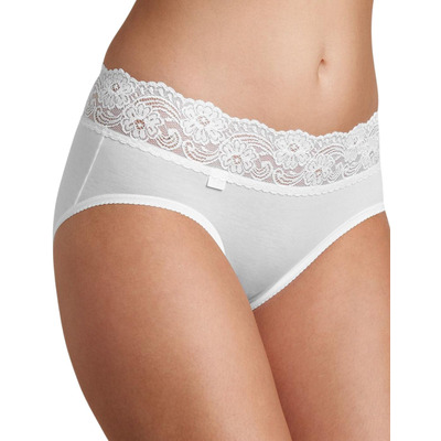 Sloggi Romance Midi Brief - White - XS - 8
