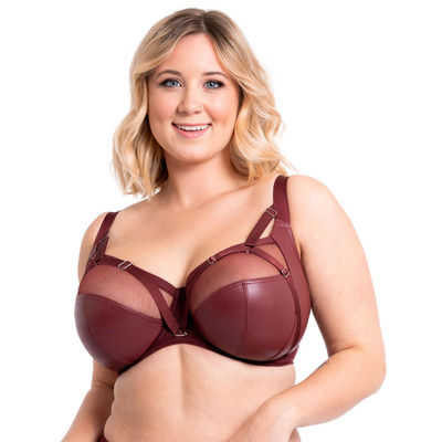 Curvy Kate Enclose Balcony Side Support Bra - Oxblood