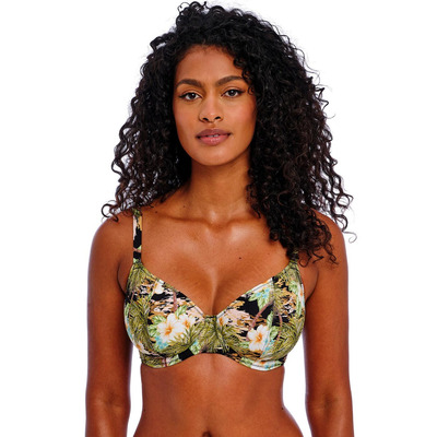 Freya Bahama Shores Plunge Bikini Top - Black