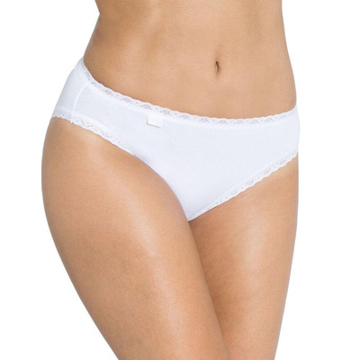 Sloggi 24/7 Cotton Lace Tai Brief 3 Pack - White - S - 10