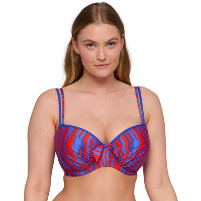 Prima Donna Skudai Padded Balcony Bikini Top - Wild Stripes