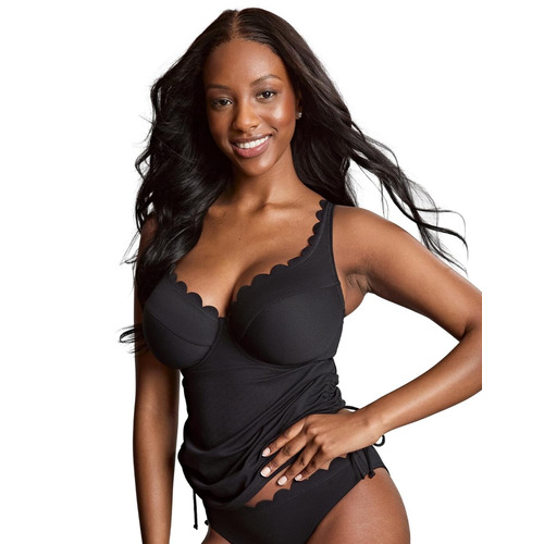 Panache Spirit Selena Plunge Tankini Top - Black