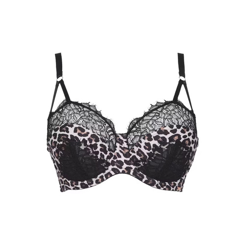 Figleaves Curve Seduce Balcony Bra - Leopard
