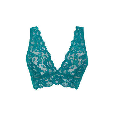 Figleaves Millie Lace Bralette - Teal - S - 10
