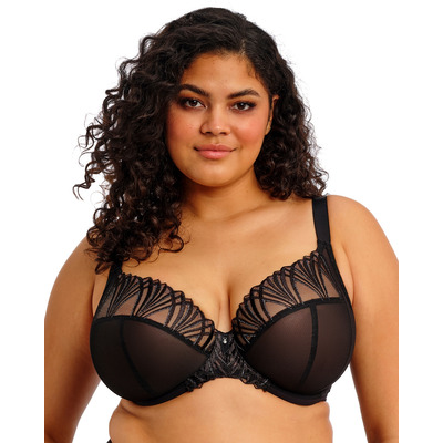 Elomi Reja Underwired Plunge Bra - Black