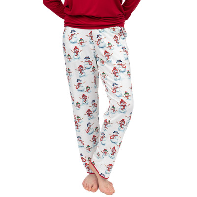 Cyberjammies Blaze Snowman Printed Jersey Pyjama Bottoms - Red Mix - 2XL - 18