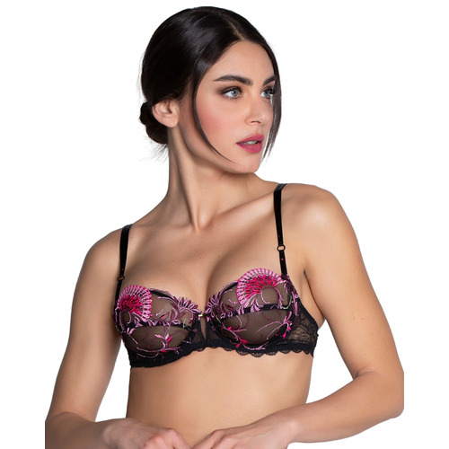 Lise Charmel Floraison Passion Half Cup Bra - Safran Rose