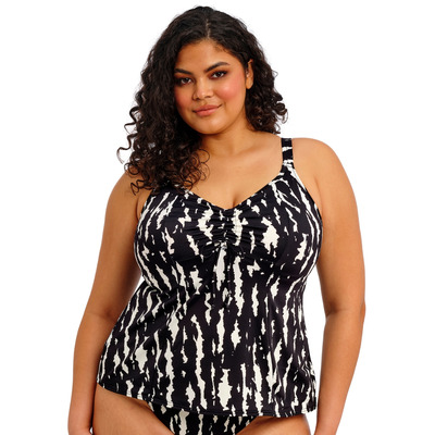 Elomi Echo Shell Non Wired Moulded Tankini Top - Black - XL - 16
