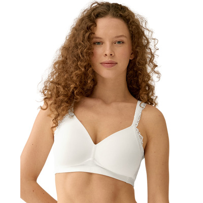 Naturana The Friday Padded Non Wired Bra - Ecru