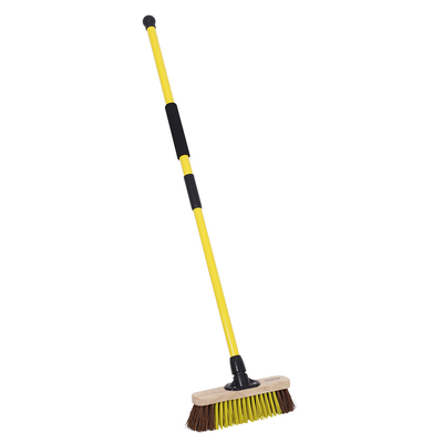BULLDOZER PRO Heavy Duty 11" Dual Fill Broom with Telescopic Handle