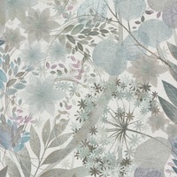 Secret Grove Vinyl Wallpaper Soft Blue / Grey Erismann 10506-24