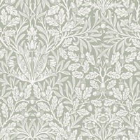 William Morris At Home Acorn Wallpaper Sage Green 140492
