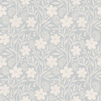 Berry Floral Wallpaper Soft Blue Arthouse 100365AH