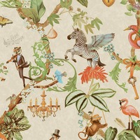 Safari Symphony Wallpaper Taupe Holden 14260