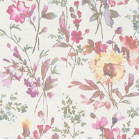 Petal Poetry Wallpaper Cream / Pink AS Creation 79061-1