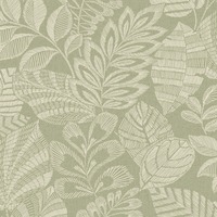 Madou Leaf Wallpaper Green Grandeco A86402