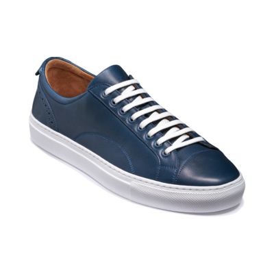 Bert - Navy Grain, 5 from Barker Shoes